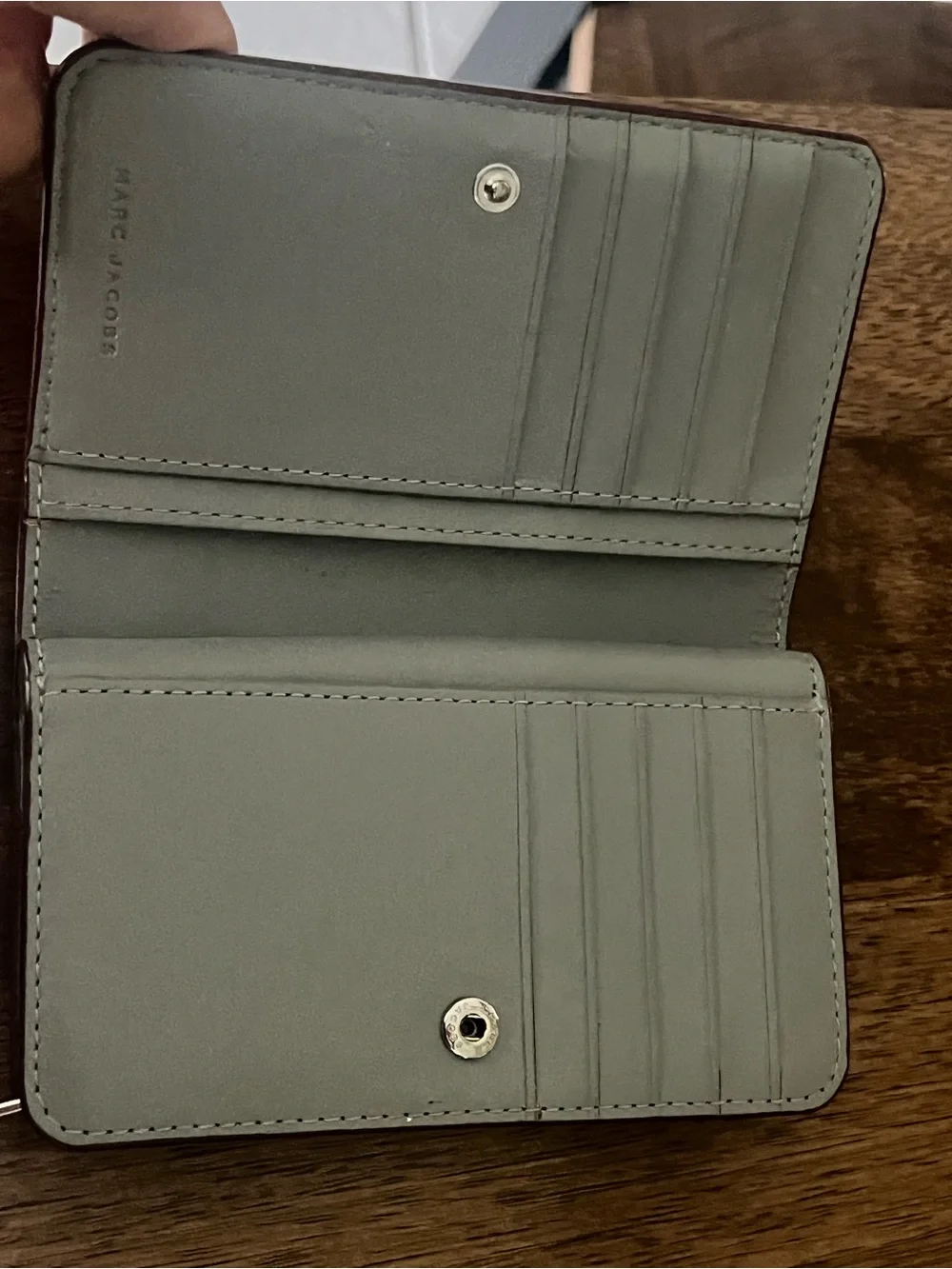 Marc Jacobs Hot Pink Pebbled Leather Card Wallet